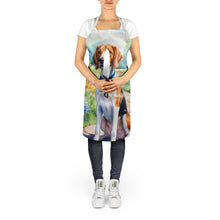 Load image into Gallery viewer, English Foxhound Spring Path Apron – Artist-Designed Kitchen, BBQ &amp; Craft Apron