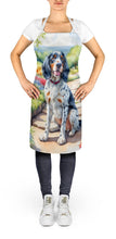 Load image into Gallery viewer, English Setter Spring Path Apron – Artist-Designed Kitchen, BBQ &amp; Craft Apron