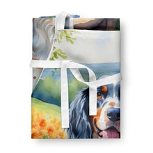 Load image into Gallery viewer, English Setter Spring Path Apron – Artist-Designed Kitchen, BBQ &amp; Craft Apron