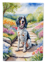 Load image into Gallery viewer, English Setter Spring Path House Flag