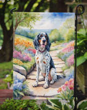 Load image into Gallery viewer, English Setter Spring Path Garden Flag  – Dog-Themed Floral Outdoor Decor