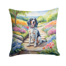 Load image into Gallery viewer, English Setter Spring Path Throw Pillow