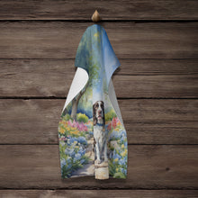 Load image into Gallery viewer, English Springer Spaniel Spring Path Kitchen Towel