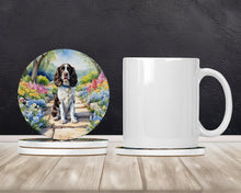 Load image into Gallery viewer, English Springer Spaniel Spring Path Large Sandstone Coasters Pack of 4