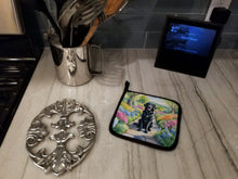 Load image into Gallery viewer, Flat-Coated Retriever Spring Path Pot Holders - Set of 2 Decorative Kitchen Helpers | Made in the USA