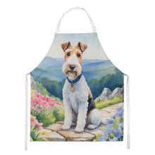 Load image into Gallery viewer, Fox Terrier Spring Path Apron – Artist-Designed Kitchen, BBQ &amp; Craft Apron
