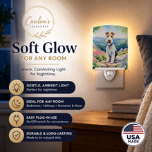 Load image into Gallery viewer, Fox Terrier Spring Path Ceramic Night Light Compact, UL-Certified, Ideal for Bedroom, Bathroom, Nursery, Hallway, Kitchen, 6x4x3, Multicolor