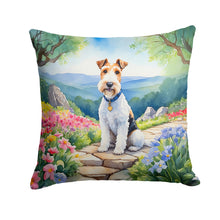 Load image into Gallery viewer, Fox Terrier Spring Path Throw Pillow