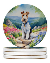 Load image into Gallery viewer, Fox Terrier Spring Path Large Sandstone Coasters Pack of 4