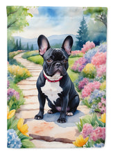 Load image into Gallery viewer, French Bulldog Spring Path House Flag