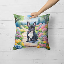 Load image into Gallery viewer, French Bulldog Spring Path Throw Pillow