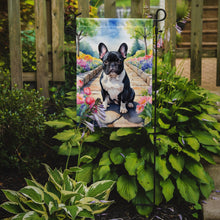 Load image into Gallery viewer, French Bulldog Spring Path Garden Flag  – Dog-Themed Floral Outdoor Decor