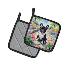 Load image into Gallery viewer, French Bulldog Spring Path Pot Holders - Set of 2 Decorative Kitchen Helpers | Made in the USA