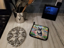 Load image into Gallery viewer, French Bulldog Spring Path Pot Holders - Set of 2 Decorative Kitchen Helpers | Made in the USA