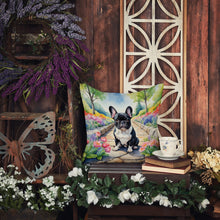 Load image into Gallery viewer, French Bulldog Spring Path Throw Pillow - 14x14 Decorative Pillow – Art for Your Home &amp; Patio