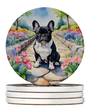 Load image into Gallery viewer, French Bulldog Spring Path Large Sandstone Coasters Pack of 4