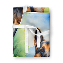 Load image into Gallery viewer, German Shepherd Spring Path Apron – Artist-Designed Kitchen, BBQ &amp; Craft Apron