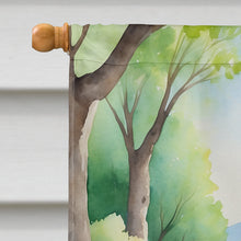 Load image into Gallery viewer, German Shepherd Spring Path House Flag