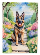 Load image into Gallery viewer, German Shepherd Spring Path House Flag