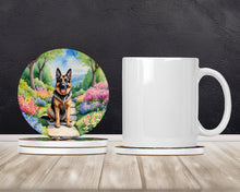 Load image into Gallery viewer, German Shepherd Spring Path Large Sandstone Coasters Pack of 4