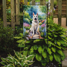 Load image into Gallery viewer, German Shepherd Spring Path Garden Flag  – Dog-Themed Floral Outdoor Decor