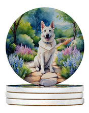Load image into Gallery viewer, German Shepherd Spring Path Large Sandstone Coasters Pack of 4