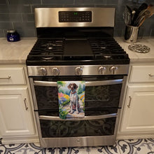 Load image into Gallery viewer, German Shorthaired Pointer Spring Path Kitchen Towel