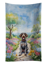 Load image into Gallery viewer, German Wirehaired Pointer Spring Path Kitchen Towel