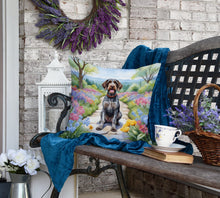 Load image into Gallery viewer, German Wirehaired Pointer Spring Path Throw Pillow
