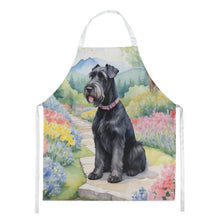 Load image into Gallery viewer, Giant Schnauzer Spring Path Apron – Artist-Designed Kitchen, BBQ &amp; Craft Apron
