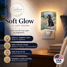 Load image into Gallery viewer, Giant Schnauzer Spring Path Ceramic Night Light Compact, UL-Certified, Ideal for Bedroom, Bathroom, Nursery, Hallway, Kitchen, 6x4x3, Multicolor