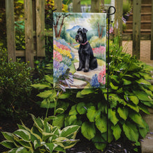 Load image into Gallery viewer, Giant Schnauzer Spring Path Garden Flag  – Dog-Themed Floral Outdoor Decor