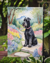 Load image into Gallery viewer, Giant Schnauzer Spring Path Garden Flag  – Dog-Themed Floral Outdoor Decor