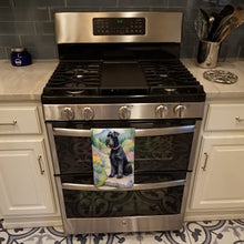 Load image into Gallery viewer, Giant Schnauzer Spring Path Kitchen Towel