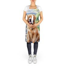 Load image into Gallery viewer, Golden Retriever Spring Path Apron – Artist-Designed Kitchen, BBQ &amp; Craft Apron
