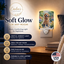 Load image into Gallery viewer, Golden Retriever Spring Path Ceramic Night Light Compact, UL-Certified, Ideal for Bedroom, Bathroom, Nursery, Hallway, Kitchen, 6x4x3, Multicolor