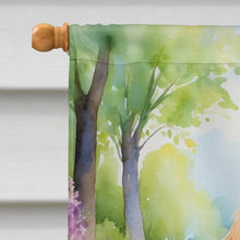 Load image into Gallery viewer, Goldendoodle Spring Path House Flag