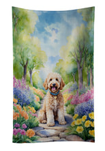 Load image into Gallery viewer, Goldendoodle Spring Path Kitchen Towel