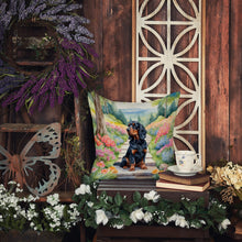 Load image into Gallery viewer, Gordon Setter Spring Path Throw Pillow