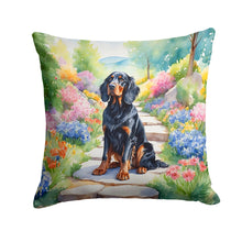 Load image into Gallery viewer, Gordon Setter Spring Path Throw Pillow