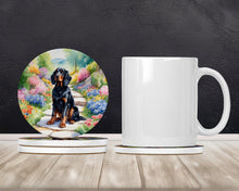 Load image into Gallery viewer, Gordon Setter Spring Path Large Sandstone Coasters Pack of 4