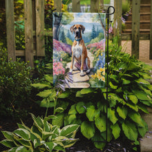 Load image into Gallery viewer, Great Dane Spring Path Garden Flag  – Dog-Themed Floral Outdoor Decor