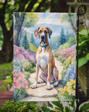 Load image into Gallery viewer, Great Dane Spring Path Garden Flag  – Dog-Themed Floral Outdoor Decor
