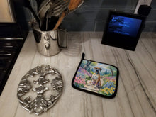 Load image into Gallery viewer, Great Dane Spring Path Pot Holders - Set of 2 Decorative Kitchen Helpers | Made in the USA