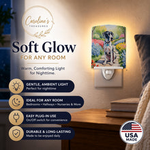 Load image into Gallery viewer, Great Dane Spring Path Ceramic Night Light Compact, UL-Certified, Ideal for Bedroom, Bathroom, Nursery, Hallway, Kitchen, 6x4x3, Multicolor
