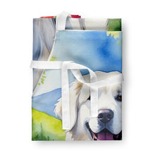 Load image into Gallery viewer, Great Pyrenees Spring Path Apron – Artist-Designed Kitchen, BBQ &amp; Craft Apron
