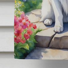 Load image into Gallery viewer, Great Pyrenees Spring Path House Flag