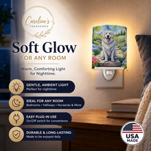 Load image into Gallery viewer, Great Pyrenees Spring Path Ceramic Night Light Compact, UL-Certified, Ideal for Bedroom, Bathroom, Nursery, Hallway, Kitchen, 6x4x3, Multicolor