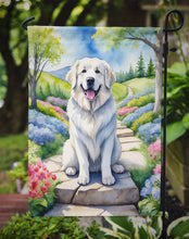Load image into Gallery viewer, Great Pyrenees Spring Path Garden Flag  – Dog-Themed Floral Outdoor Decor
