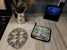 Load image into Gallery viewer, Great Pyrenees Spring Path Pot Holders - Set of 2 Decorative Kitchen Helpers | Made in the USA